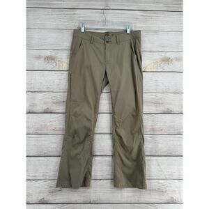 prAna Halle Low Rise Bootcut Hiking Pants Womens 10 Tan Beige Stretch